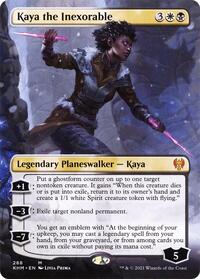 Kaya the Inexorable (Borderless), Kaldheim