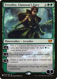 Freyalise, Llanowar's Fury, The List Reprints