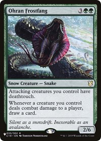 Ohran Frostfang, The List Reprints