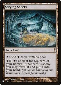 Scrying Sheets, The List Reprints