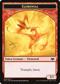 Elemental (009) // Spirit Double-Sided Token, Modern Horizons