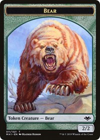 Bear // Spirit Double-Sided Token, Modern Horizons