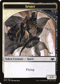 Spirit // Golem Double-Sided Token, Modern Horizons