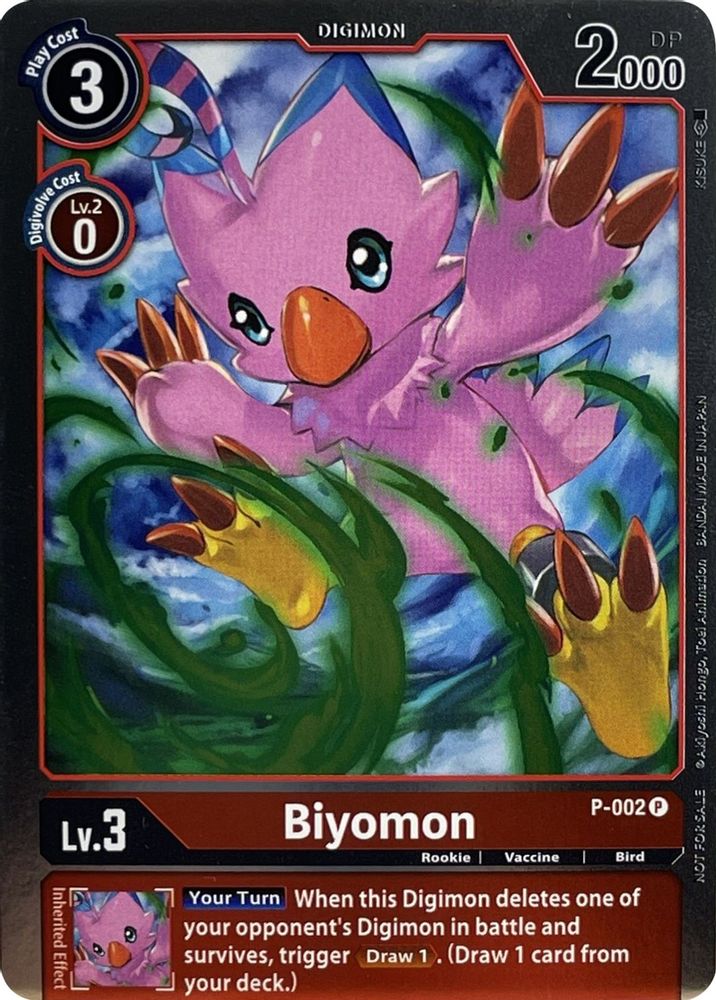 Biyomon - P-002, Foil, front