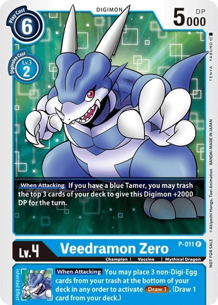 Veedramon Zero - P-011, Foil, front