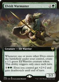 Elvish Warmaster (Extended Art), Kaldheim