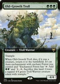 Old-Growth Troll (Extended Art), Kaldheim