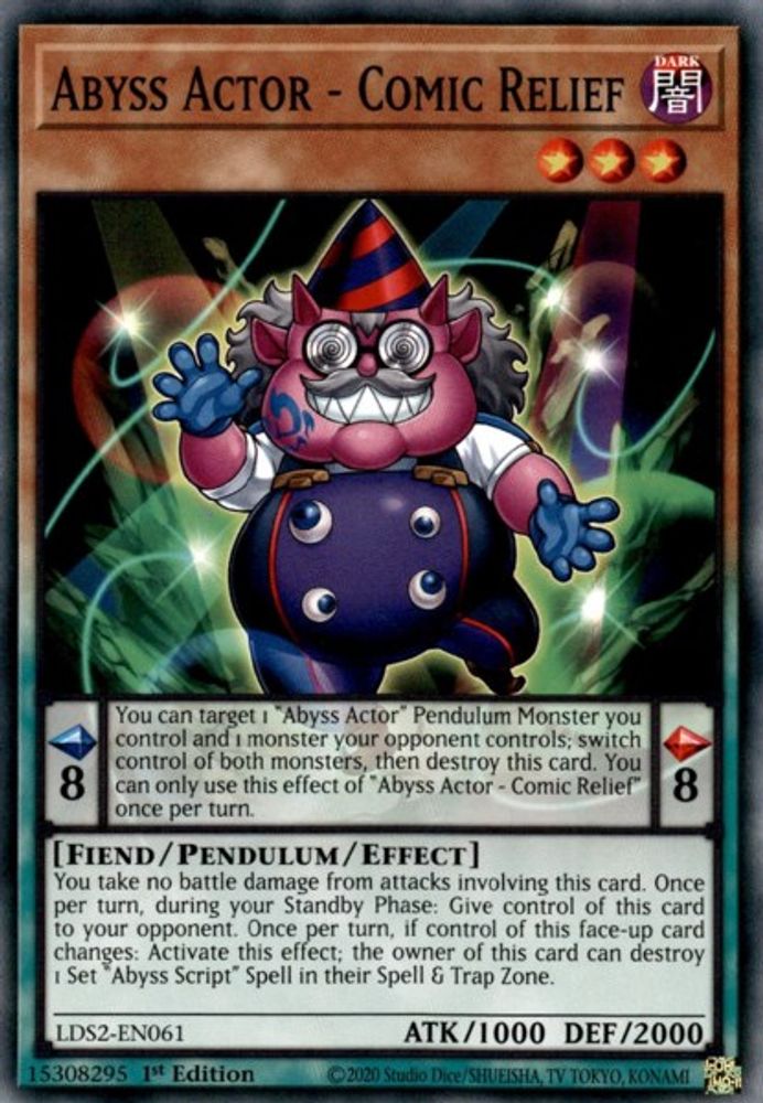 Abyss Actor - Comic Relief, 1st-edition, front