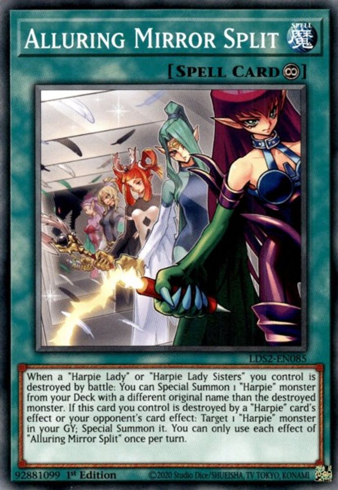 Alluring Mirror Split, 1st-edition, front