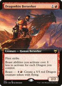 Dragonkin Berserker (Extended Art), Kaldheim