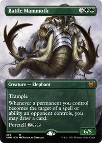 Battle Mammoth (Borderless), Kaldheim