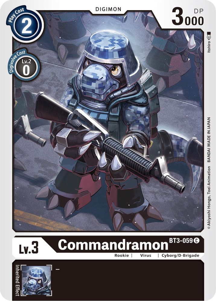 Commandramon, Standard, front