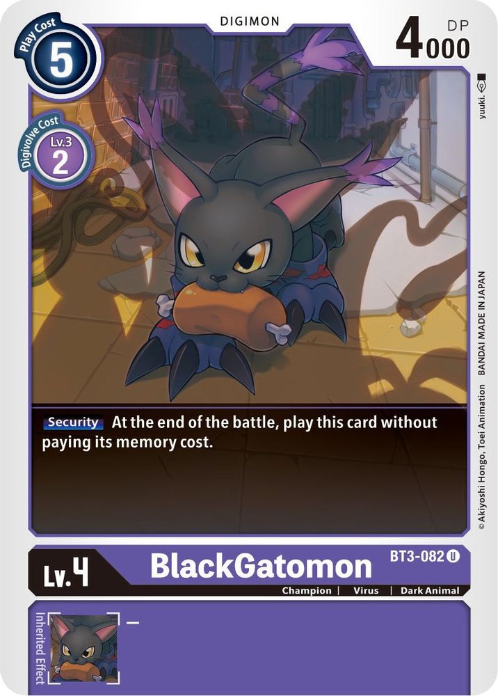 BlackGatomon, Standard, front