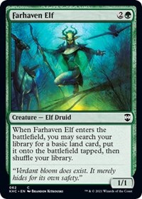 Farhaven Elf, Commander: Kaldheim