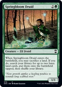 Springbloom Druid, Commander: Kaldheim