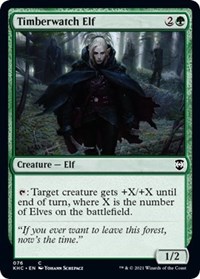 Timberwatch Elf, Commander: Kaldheim
