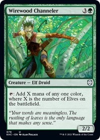 Wirewood Channeler, Commander: Kaldheim