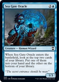 Sea Gate Oracle, Commander: Kaldheim