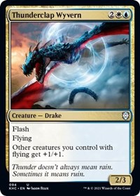 Thunderclap Wyvern, Commander: Kaldheim