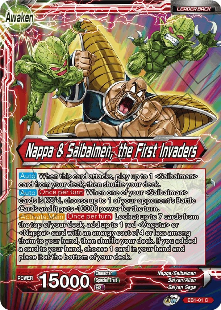 Nappa // Nappa & Saibaimen, the First Invaders, Standard, front
