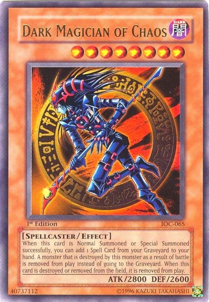 Dark Magician of Chaos, 1st-edition, front