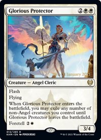 Glorious Protector, Prerelease Cards