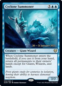 Cyclone Summoner, Prerelease Cards