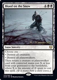 Blood on the Snow, Prerelease Cards