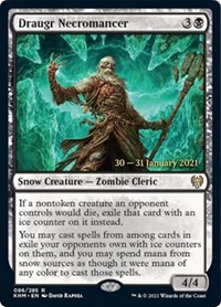 Draugr Necromancer, Prerelease Cards