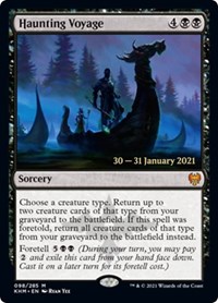 Haunting Voyage, Prerelease Cards