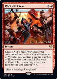 Reckless Crew, Prerelease Cards