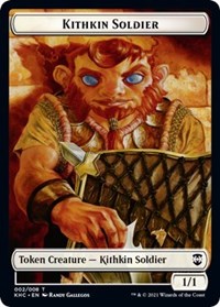 Kithkin Soldier // Pegasus Double-Sided Token, Commander: Kaldheim