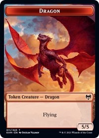 Dragon // Thopter Double-Sided Token, Commander: Kaldheim
