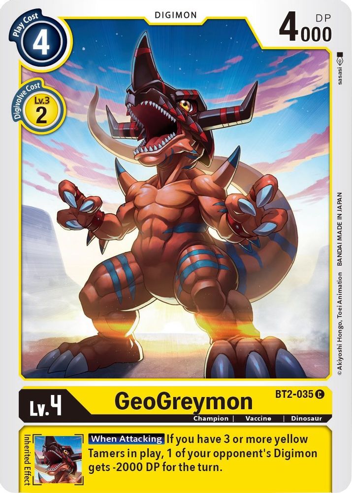 GeoGreymon, Standard, front