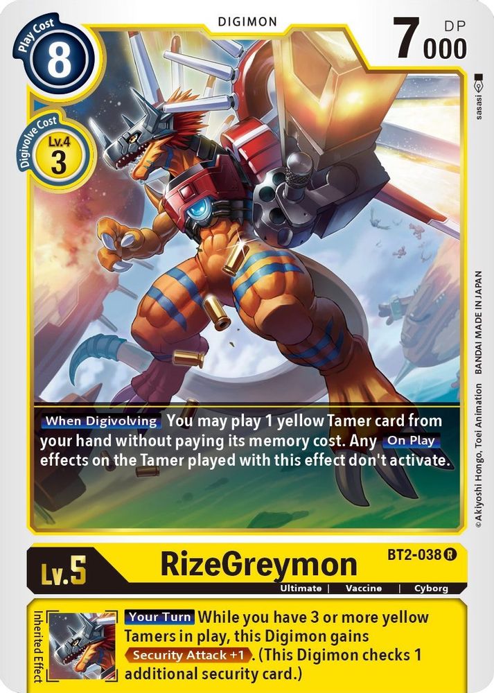 RizeGreymon, Standard, front