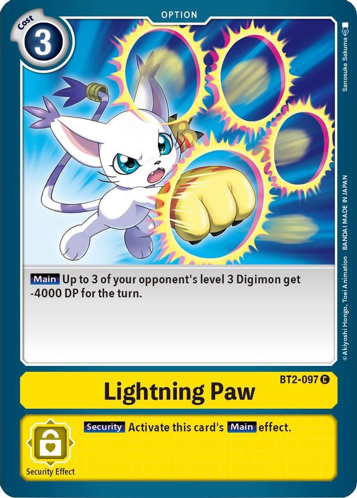 Lightning Paw, Standard, front