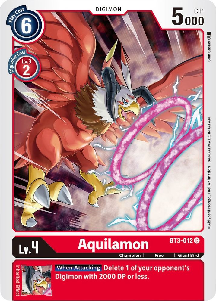Aquilamon, Standard, front