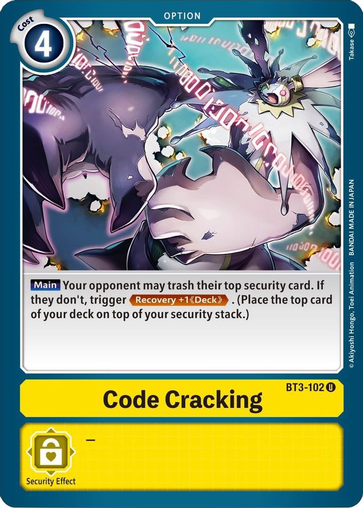 Code Cracking, Standard, front