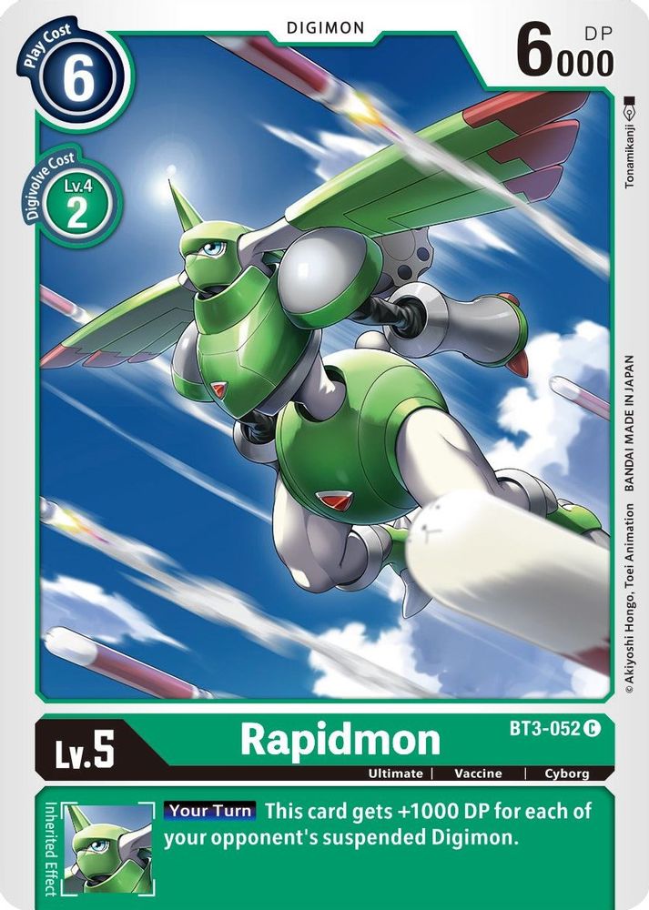 Rapidmon, Standard, front