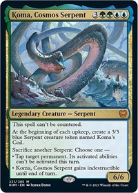 Koma, Cosmos Serpent, Promo Pack: Kaldheim