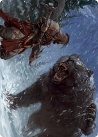 Blizzard Brawl Art Card, Art Series: Kaldheim