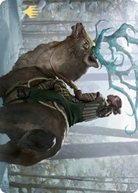Boreal Outrider Art Card (Gold-Stamped Signature), Art Series: Kaldheim