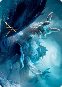 Cyclone Summoner Art Card (Gold-Stamped Signature), Art Series: Kaldheim