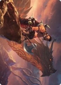 Dragonkin Berserker Art Card, Art Series: Kaldheim