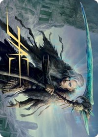 Egon, God of Death Art Card (Gold-Stamped Signature), Art Series: Kaldheim