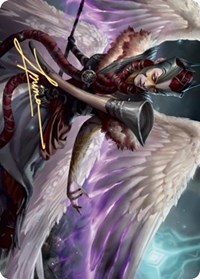 Firja, Judge of Valor Art Card (Gold-Stamped Signature), Art Series: Kaldheim
