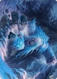 Icehide Troll Art Card, Art Series: Kaldheim