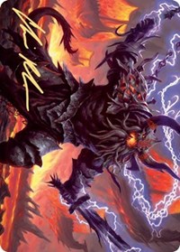 Kardur, Doomscourge Art Card (Gold-Stamped Signature), Art Series: Kaldheim