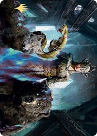 Kolvori, God of Kinship Art Card (Gold-Stamped Signature), Art Series: Kaldheim