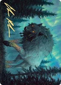 Sarulf, Realm Eater Art Card (Gold-Stamped Signature), Art Series: Kaldheim